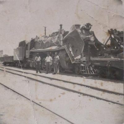 Locomotiva 555 Acidentada