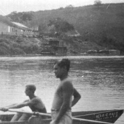 O Vapor Atracado No Porto De Ribeirao Vermelho Anos 50