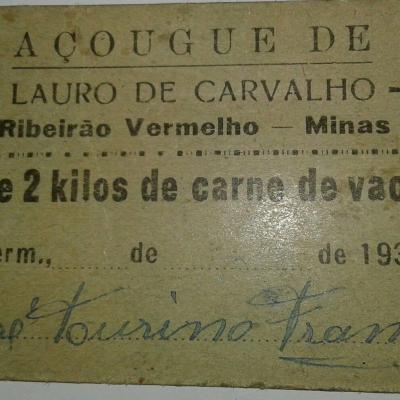 Acougue Lauro De Carvalho 1935